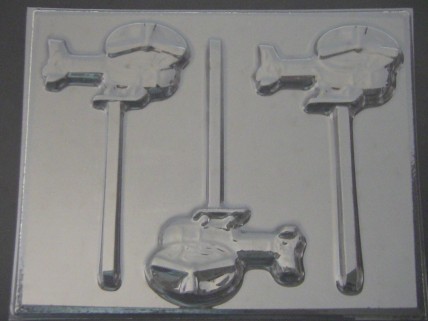 3018 Helicopter Chocolate Candy Lollipop Mold